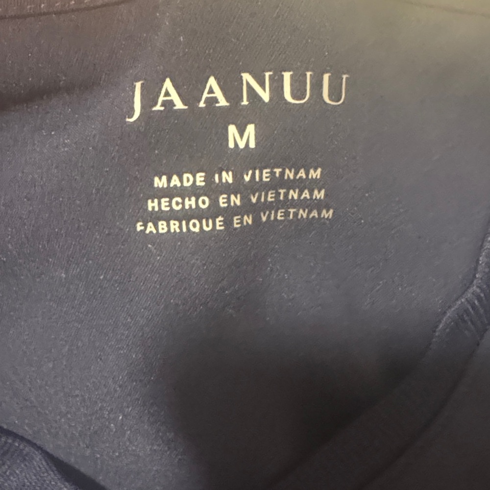 Jaanuu Deep Blue V-Neck Scrub Top - Picture 2 of 4
